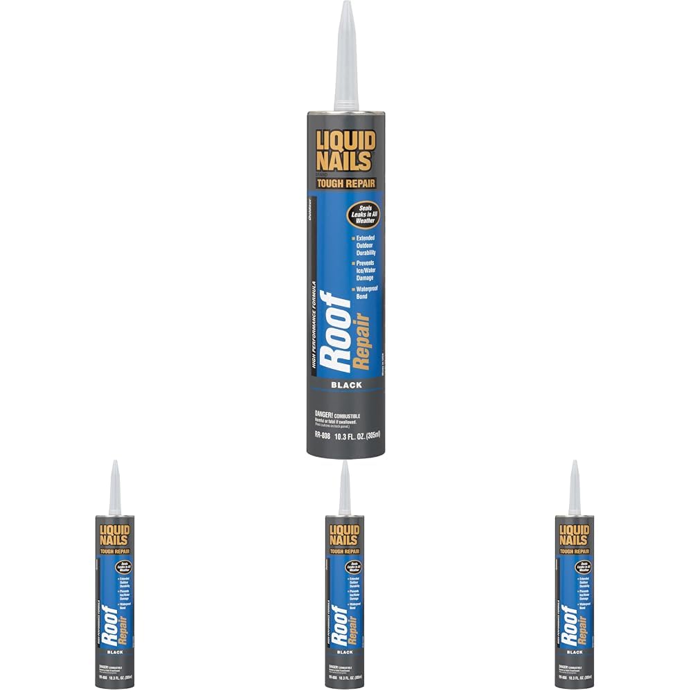 Liquid Nails Roof Repair (RR808), 10.3 oz (Pack of 6)