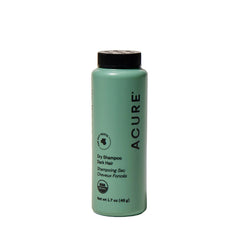 Acure Dry Shampoo - Mini Powder Dry Shampoo for Women with Blonde & Dark Hair, Care to Refresh Treated Color Tinted Hair with Rosemary & Peppermint, Non Aerosol, Clean, 100% Vegan - 1.7 oz Travel Size