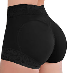 Womens Shapewear Control Panties Butt Lifter Boyshort Lace Panties Underwear