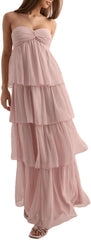 Women Y2k Backless Long Dress Halter Tie Neck Maxi Dress Flowy Beach Sundress Summer Streetwear