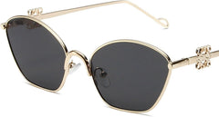 Shades Sunglasses, Large Sunglasses with Metal Frame, Pilot Sunglasses for Parties and Outdoor Sports(Green,14 * 14 * 4 cm)