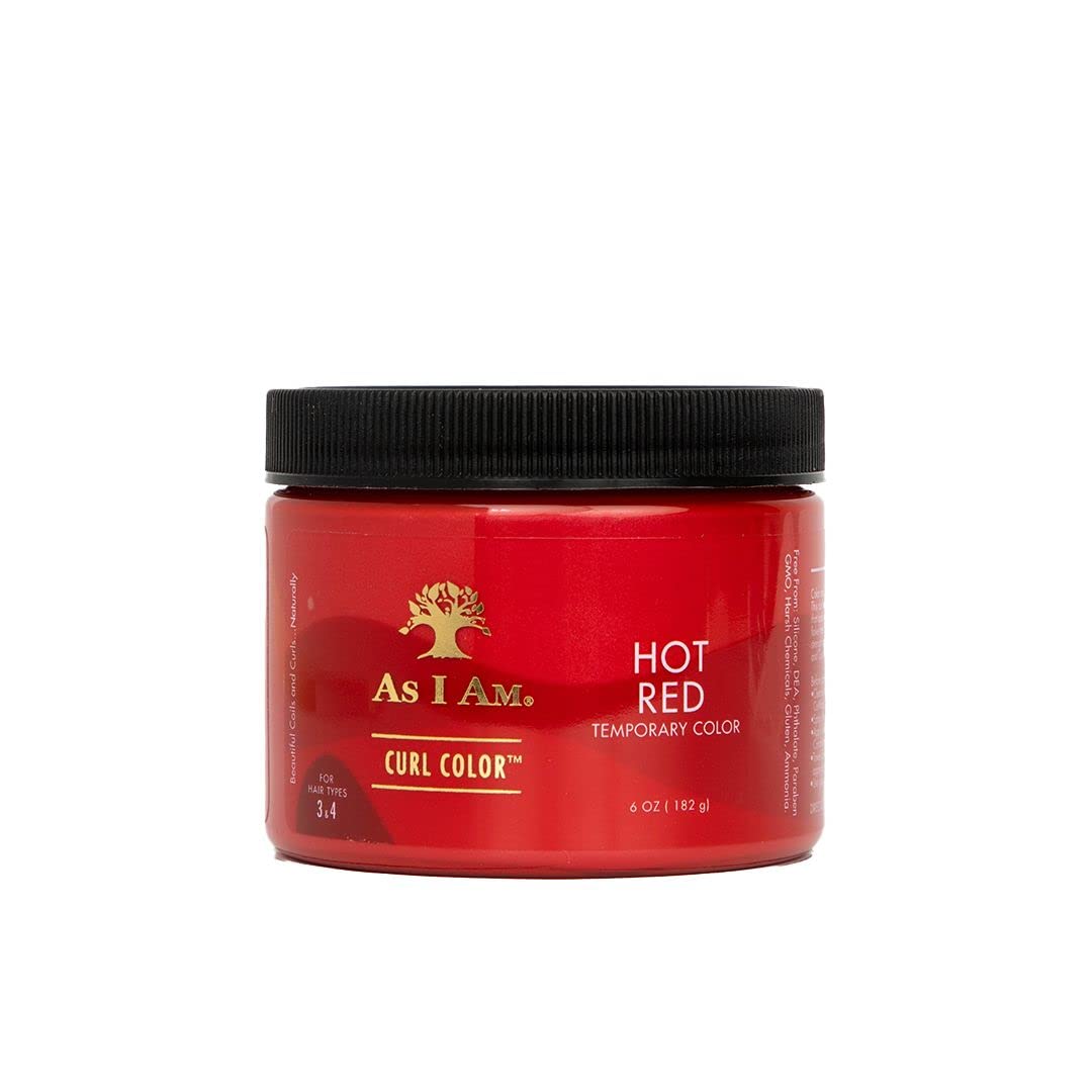 As I Am Curl Color - Cool Blue - 6 oz - Color & Curling Gel - Temporary - Medium Hold - with Jamaican Black Castor Oil, Ceramides, & Betaine - Vegan & Cruelty Free