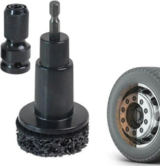 Wheel Hub Cleaning Kit,Wheel Hub Resurfacing Kit,Wheel Stud and Hub Cleaner,Inner Rim Cleaner Tool Quick Rust Removal for Lug Studs and Rotors,Fits 1/2” Wrenches or Electric Drill