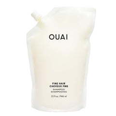 OUAI Fine Shampoo - Volumizing Shampoo with Strengthening Keratin, Biotin & Chia Seed Oil for Fine Hair - Delivers Clean, Weightless Body - Paraben, Phthalate & Sulfate Free Hair Care (10 Fl Oz)