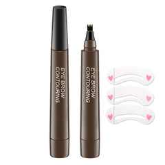 Eyebrow Ink Pencil by Brow Stylist -Micro 4 Point Brow Pen Lift & Snatch Eyebrow Pen Kits,Long-Lasting Waterproof Natural Eyebrow Hair (B-1Pc 05# Black)