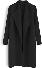 CHICWISH Women's Classy Open Front Knit Coat Cardigan Coatigan Light Jacket