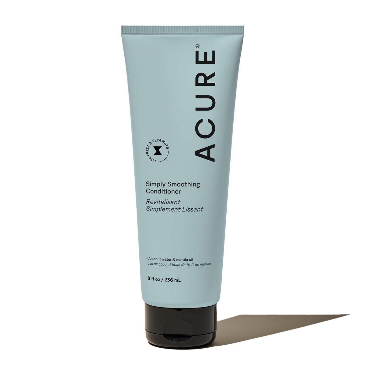 Acure Simply Smoothing Conditioner - Hydrating & Moisturizing Conditioner for Women & Men, Detangling & Softening for Dry, Frizzy, Damaged, Thin & Thick Hair, Sulfate & Paraben Free, Vegan - 8 fl oz