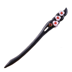 Women Girl's Hair Stick Wooden Handmade Hair Accessories,Chinese Retro Hairpins Flower Decor Model B