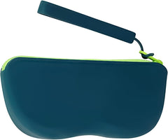 Eyeglass Case Soft, Eyewear Silicone Protector, 6.69x3.15 Inches Multi Functional Zipper Eyeglass Pouch with Lanyard for