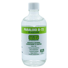 Paraloid B-72 Archival Adhesive & Consolidant in Acetone – Mint State Restoration (MSR) – Available in 5%, 10%, 25% (5% Low Strength, 8 oz)