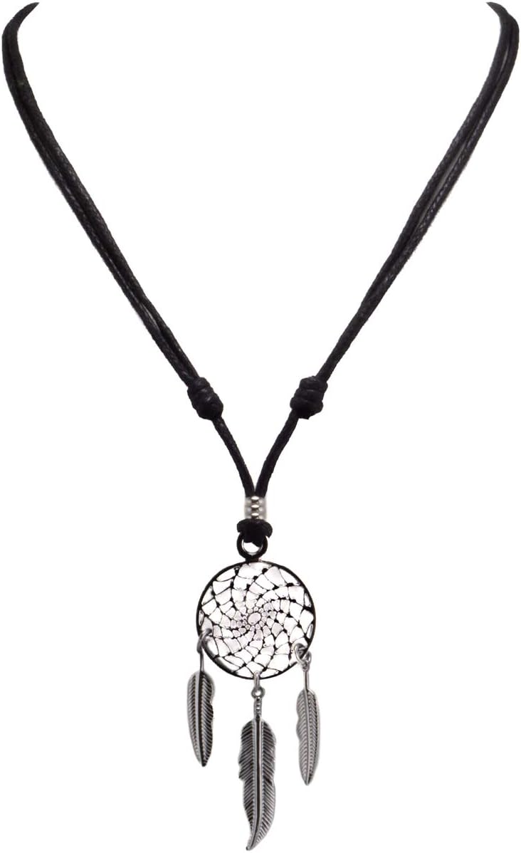 BlueRica Dreamcatcher on Adjustable Cord Necklace