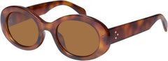 mosanana Oval Retro Trendy Sunglasses for Women 90s Style MS52371