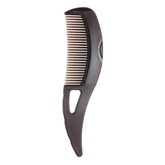 Dandruff Comb, Stainless Steel Fine Tooth Lice/Flea/Psoriasis Comb, Scalp Oil Buildup Removal Wide Hollow Tooth Button Hairbrush for Scalp Massage Care for Man Women and Kids (Brown)