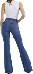 Wrangler Women's Bespoke Lily High Rise Flare Jeans Denim