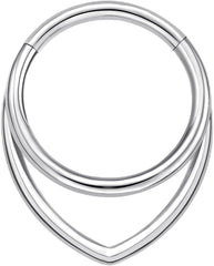 Woman Men 16 Gauge Septum Ring 16G Hinged Nose Ring Daith Earrings Clicker Rings Piercing Jewelry Gold-Silver