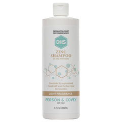 DHS Zinc Shampoo – Dandruff Shampoo – for Flaky and Dry Scalp with 2% Zinc Pyrithione, 16 oz