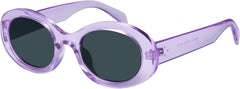 mosanana Oval Retro Trendy Sunglasses for Women 90s Style MS52371