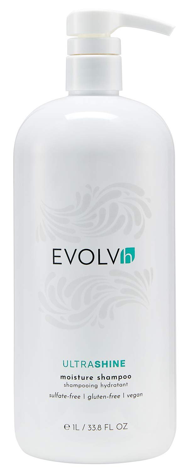 EVOLVh - Natural UltraShine Moisture Shampoo | Vegan, Non-Toxic, Clean Hair Care (8.5 fl oz | 250 mL)