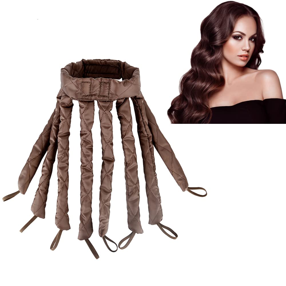 Pink Heatless Curling Rod Headband, 2025 New Upgraded Eight Claw Design Heatless Curler with Removable & Adjustable Heatless Curls