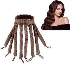 Pink Heatless Curling Rod Headband, 2025 New Upgraded Eight Claw Design Heatless Curler with Removable & Adjustable Heatless Curls