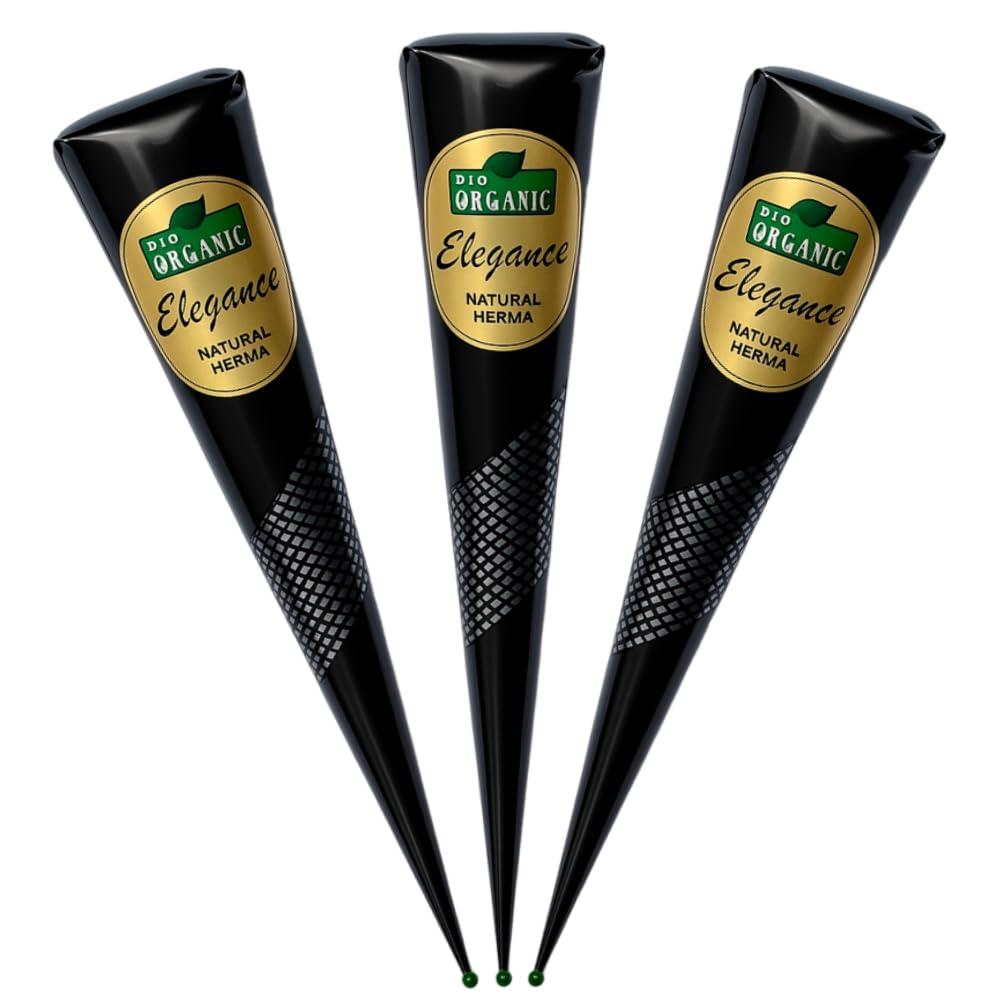 100% Natural Ready to Use Henna Paste Hair Color (Medium Brown, Pack of 3)