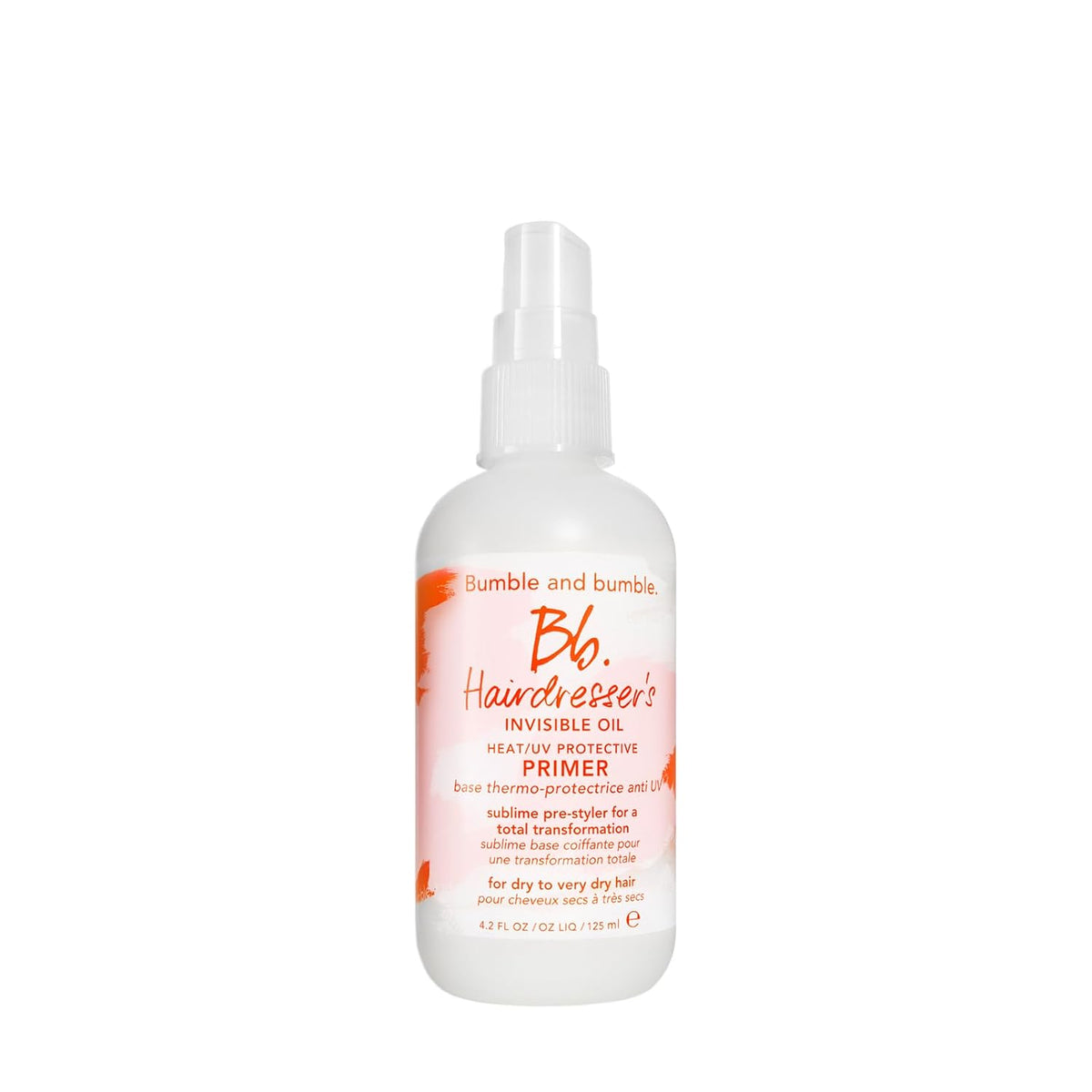 Bumble and bumble. Hairdresser's Invisible Oil Heat/UV Protection Leave-In Conditioner Hair Primer | Hydrating, Anti Frizz, Color Safe | Straight, Coily | With Argan Oil + Coconut Oil
