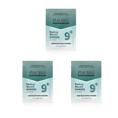 PURESTYLE Professional Ammonia-Free Hair Bleach Powder Packets 50g, Over 9 Levels Blue Fade Technology, Dust-Free & Fragrance Formula Fading Powder, Gentle Quick Bleach Lightener for Dark Hair