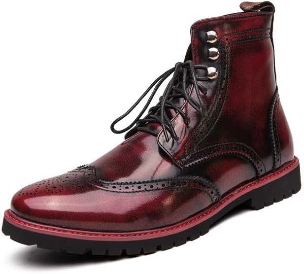 Men's Comfortable Handmade Leather Boots, Men Boots Casual, Waterproof for Spring Autumn And Winter