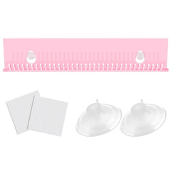 Hair Extension Holder Hanger Braiding Hair Rack w/2 Suction Cups - Secures Extra Wide Wefts Including Halos, Hand Tied & Full Bundles
