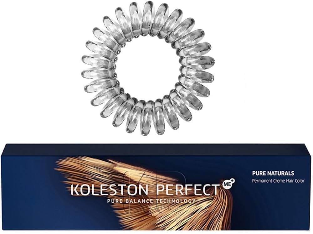 Koleston Perfect 77/0 Intense Medium Blonde/Natural Permanent Creme Hair Color 2 Ounce and Salon Retail Concepts Hair Tie Loop (Bundle 2 Items)