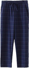Mens Pajama Pants Soft Warm Plaid Lounge Pj Bottom Big and Tall Drawstring Elastic Waist Comfy Sleepwear Cozy Clothes