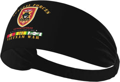 SpecialForces - MACV SOG VN SVC Sweat Headbands for Men, Non-Slip Headband,Sports Workout Head Wrap for Running Tennis Gym, Moisture Wicking Stretchable