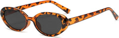 Oval Frame Transparent Glasses Sunglasses
