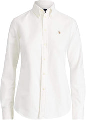 Polo Women's Classic Fit Long Sleeve Button Down Oxford Shirt