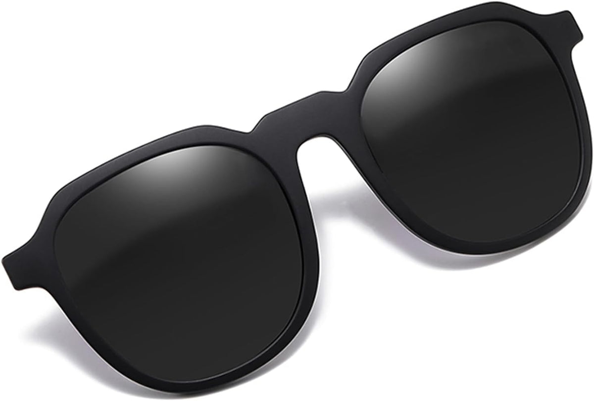 Clip-on Sunglasses Polarized TR90 Frame Anti-Glare Driving Glasses for Prescription Glasses 8848