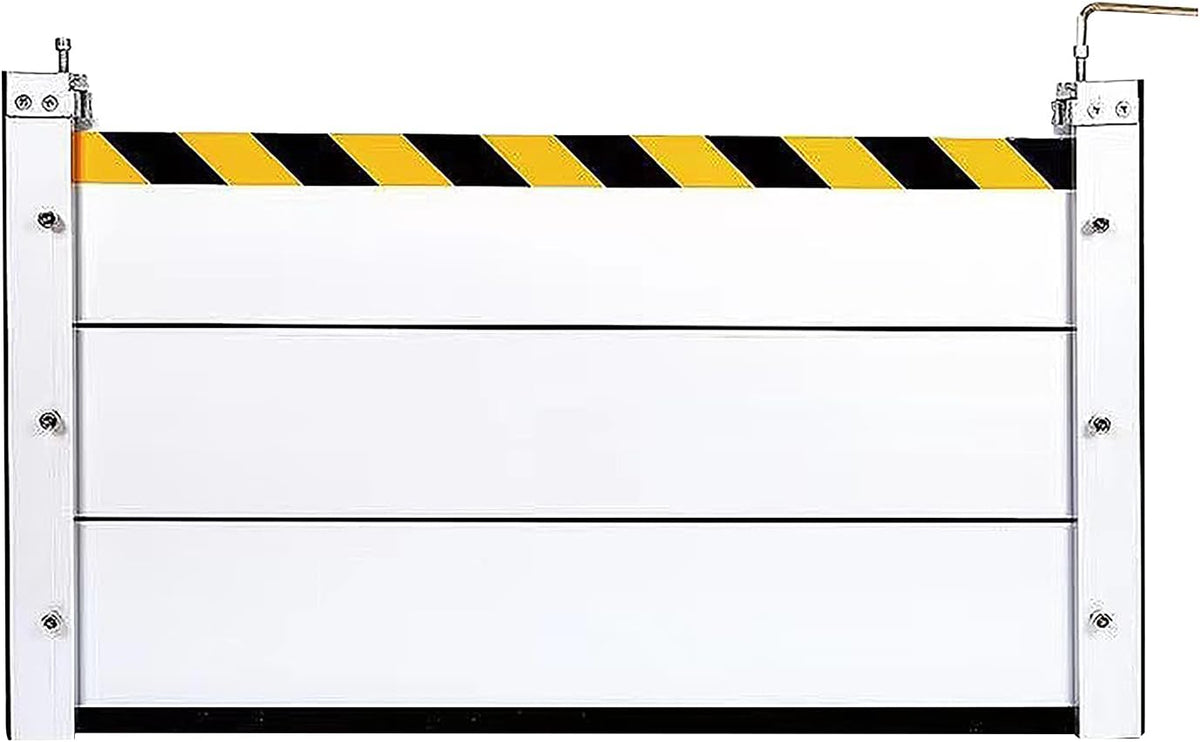 Flood Barrier Shield, Reusable Aluminum Flood Protection Board, Removable Flood Water Baffle for Home, Garage Door, Entrance, Basement, 115.25x80cm
