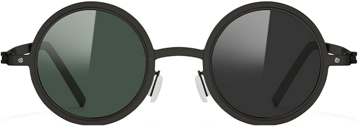 ND sunglasses, Adjustable Tint Sunglasses for Men, 1-9 Gears Rounded Polarized Sun Glasses with Nd Filter Lenses