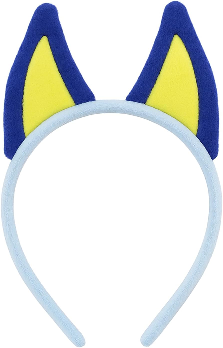 Blue Ears Headband, Halloween Headwear Animal Cosplay Birthday Party Accessories for Adult Kids