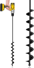 2"x32" Auger Drill Bit for Planting, Garden Auger for Planting Bulbs with Drill for 3/8" Hex Drive