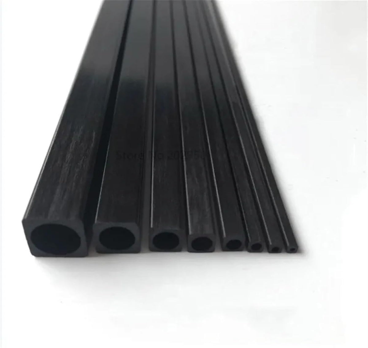 Carbon Fiber Square Tube 8pcs RC Model Accessories Outer Diameter 2mm 2.5mm 3.0mm 4mm 5mm 6mm 8mm 10mm Multi-Size Length 500mm for Rc Airplane(10x10x8.5mm)