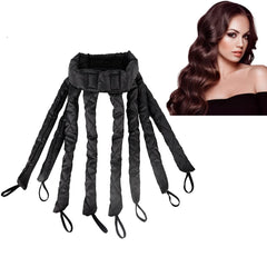 Pink Heatless Curling Rod Headband, 2025 New Upgraded Eight Claw Design Heatless Curler with Removable & Adjustable Heatless Curls