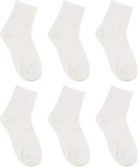 3Pairs Women Men Sports Breathable Wicking Crew Athletic Socks Casual Stretch Mid Tube Socks for Running Traveling(Black)