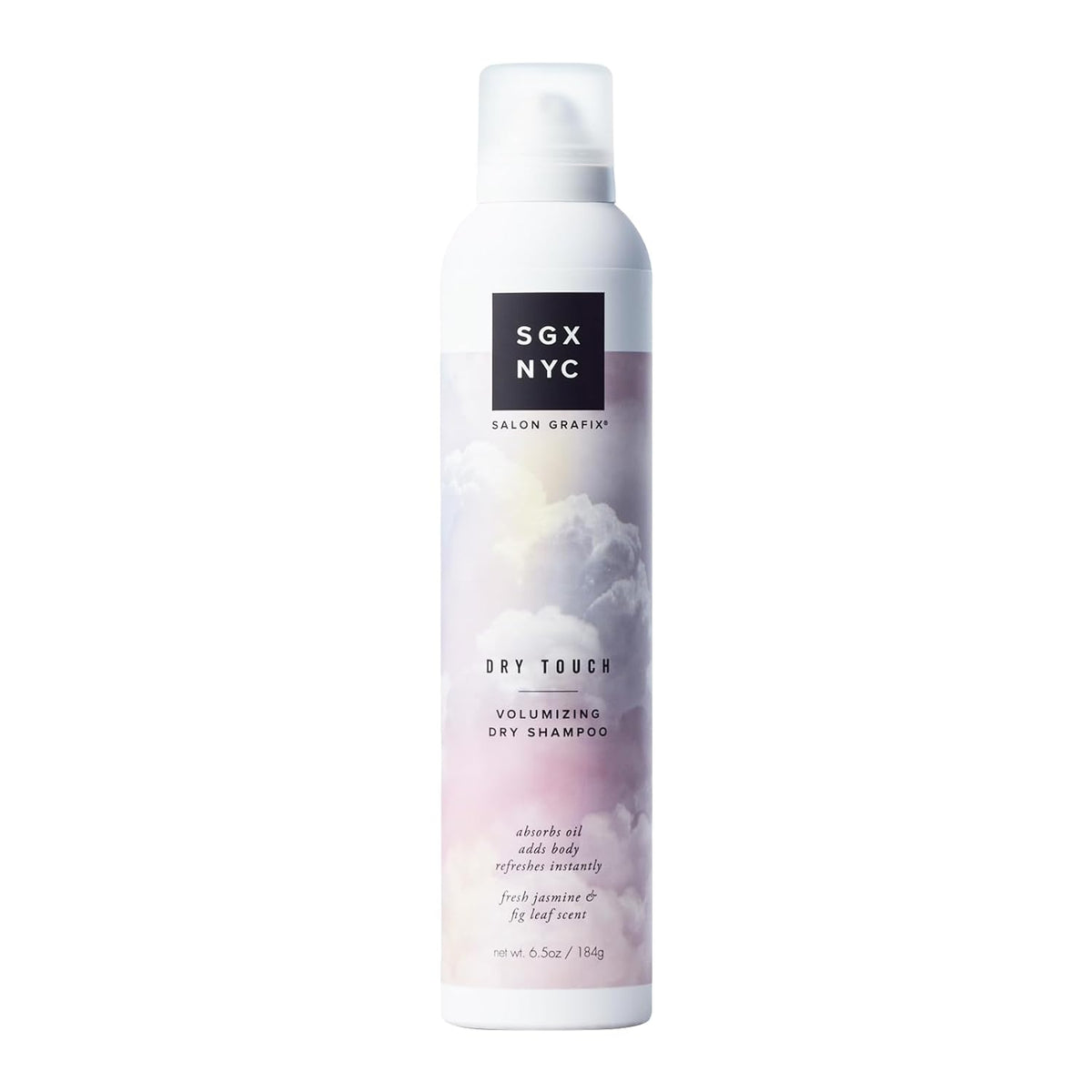 SGX NYC Dry Touch Volumizing Dry Shampoo - Paraben Free, Vegan Dry Shampoo Spray Absorbs Excess Oil - Fresh and Bouncy Hair with No Residue - 6.5 oz