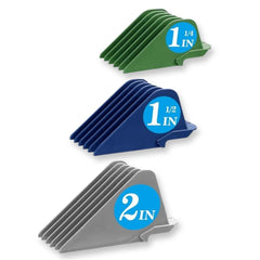 Professional Hair Clipper Combs Guides Set - 1/16 to 1 Size Range, Black Replacement Guards，COMPATIBLE WITH WAHL Most Clippers/Trimmers (8 Pieces)