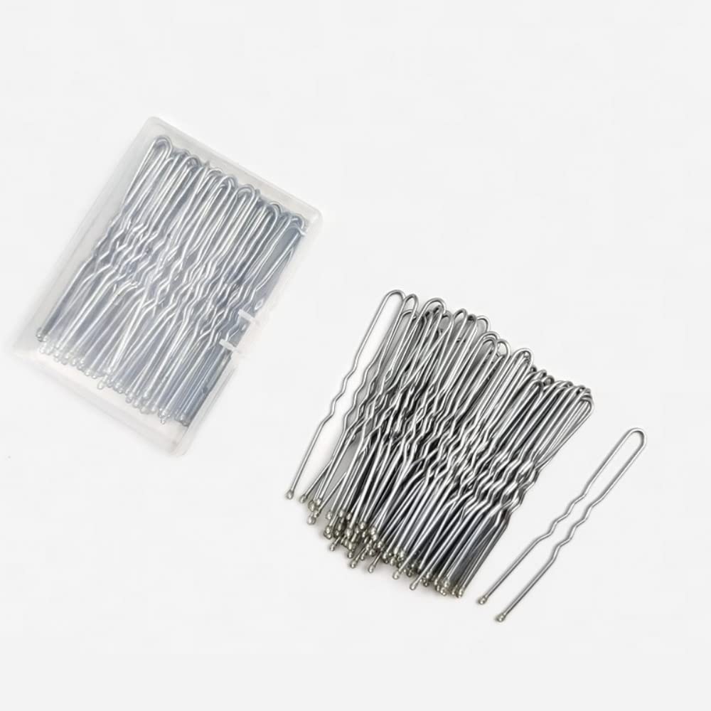 U Shaped Bun Wedding Bridal Black Hair Pins (Black-120Pcs)