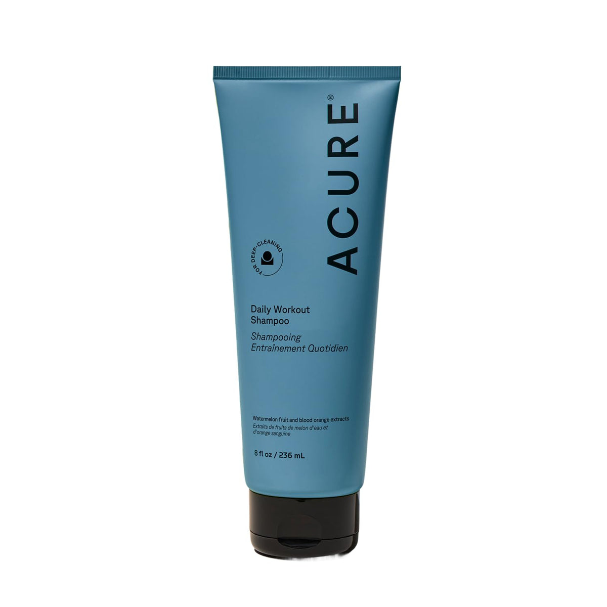 Acure Daily Workout Watermelon Shampoo - Lightweight Hydrating & Clarifying Shampoo for Women & Men w/ Oily, Damaged Hair & Dry Scalp, Color Safe, Vegan, Clean, Paraben & Sulfate Free - 8 fl oz