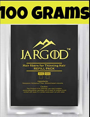 100 Gram Hair Building Fibers - Refill Your Existing Fiber Bottle - Hair Filler Fibers - Hair Loss Concealer For Thinning Hair by JARGOD (Dark Brown)
