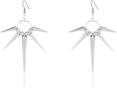 Punk Spike Earrings for Women Men Personalized Spike Dangle Earrings Gothic Earrings for Women Geometric Fashion Alt Earrings Jewelry