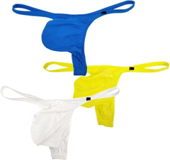 Faringoto Men's Luxury Ice Silk Thong-High-Elastic Pouch,Seamless Design, Seasons-S to XL
