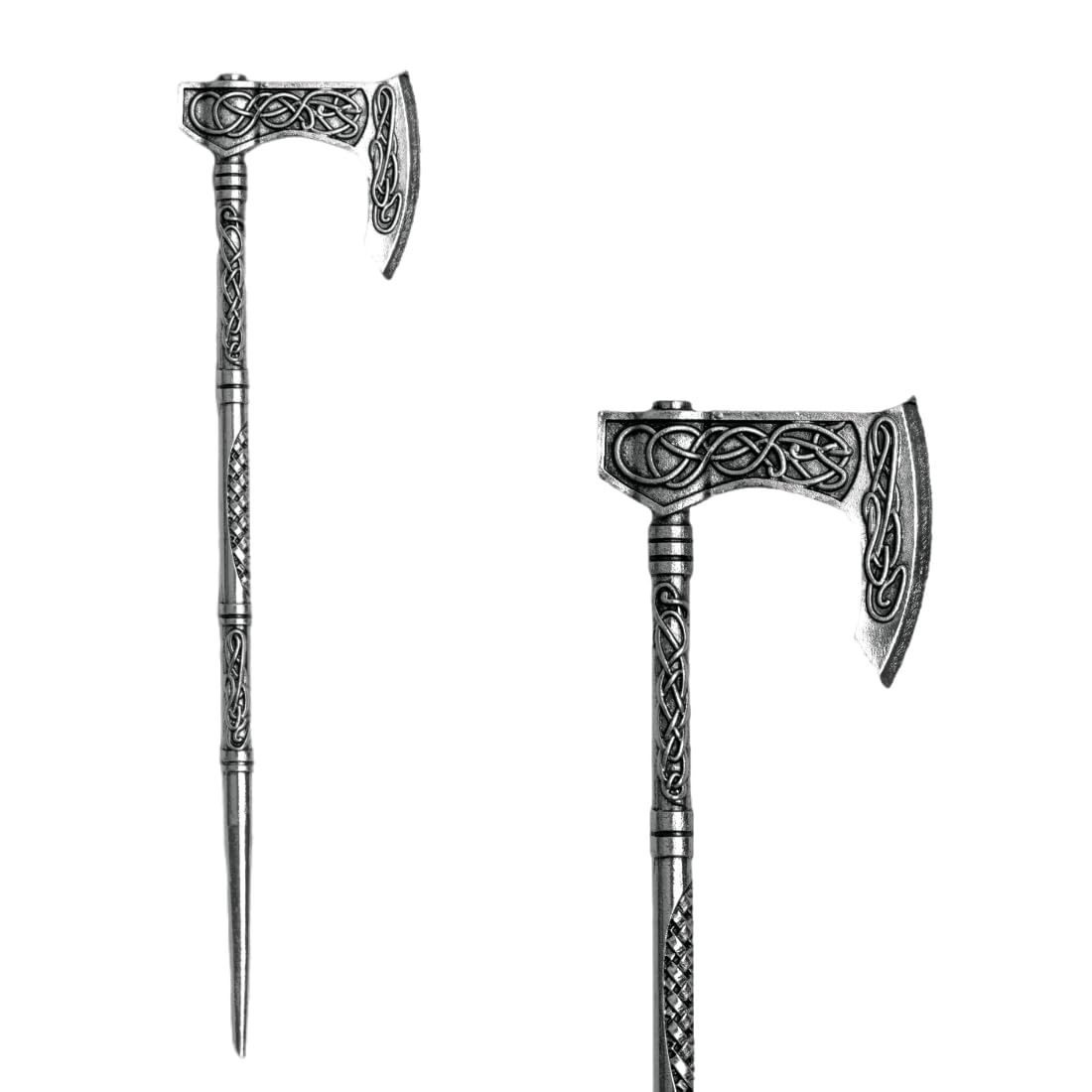2PCS Retro Viking Hair Sticks – Black Gothic Metal Sword Hair Pins for Women, Perfect for Renaissance Festivals, Halloween, Thick Hair & Updos (RLAL)